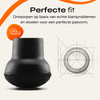FLOOQ - Embouts de pieds de chaise Pro Inclinés - Ronds - Transparents - Fabian