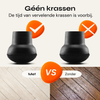 FLOOQ - Embouts de pieds de chaise Pro Inclinés - Ronds - Transparents - Fabian