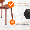 FLOOQ - Stuhlbeinkappen - Quadratisch - Schwarz - FAY