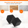 FLOOQ - Stuhlbeinkappen - Quadratisch - Schwarz - FAY