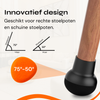 FLOOQ - Embouts de pieds de chaise Pro Inclinés - Ronds - Transparents - Fabian
