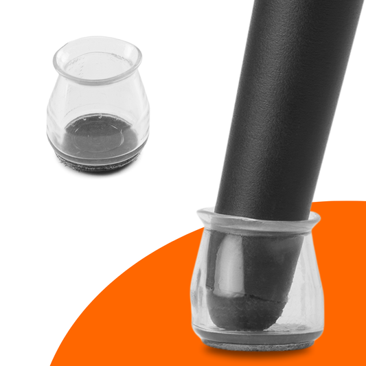 FLOOQ – Stuhlbeinkappen – Hohe Transparenz – Florine